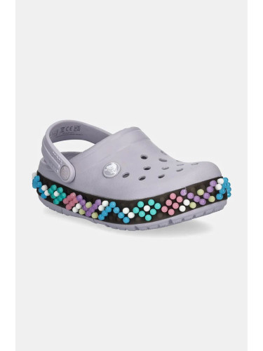 Детски чехли Crocs CROCBAND COLORFUL LIGHTS CLOG в лилаво 210467