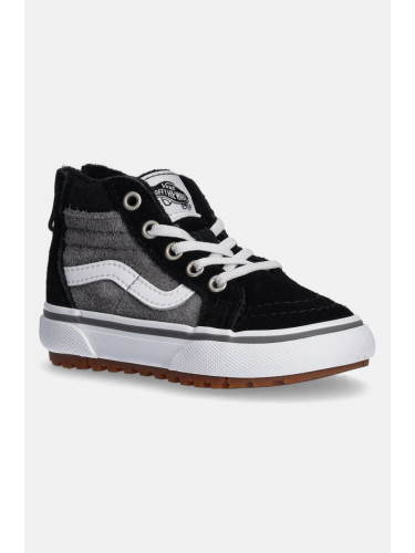 Детски кожени кецове Vans MTE SK8-Hi Zip в сиво VN000D0MN421