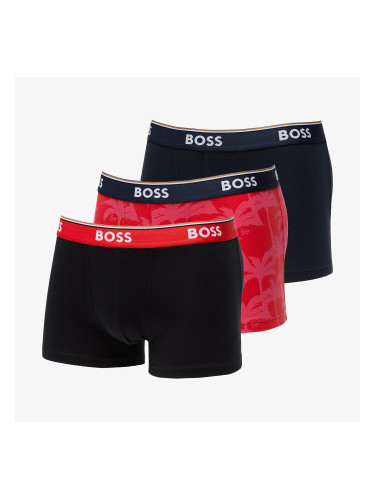 Hugo Boss Power Design Trunk 3-Pack Black/ Navy/ Red S