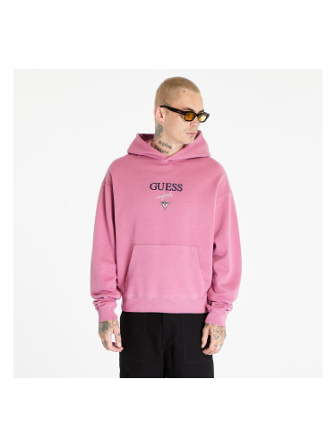 Суитшърт GUESS Baker Logo Hoodie Distressed Damson Mu XS