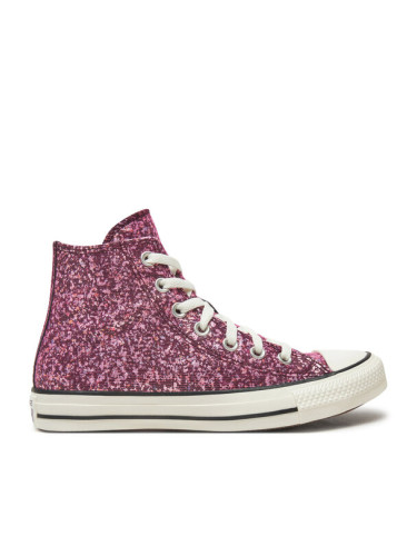 Converse Кецове Chuck Taylor All Star Glitter A11137C Розов