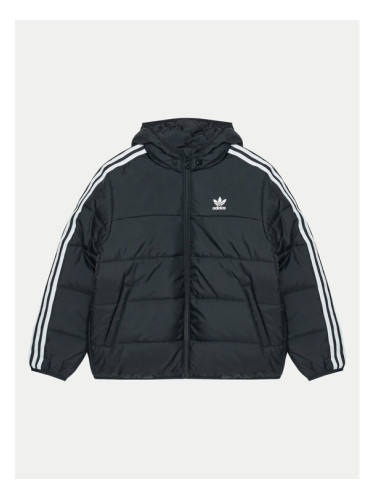 adidas Пухено яке adicolor IY4812 Черен Loose Fit