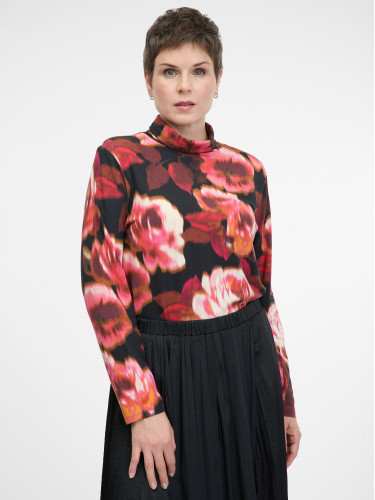 Red Patterned Women's Long Sleeve T-Shirt ORSAY - Women's