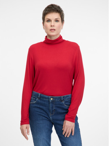 Red women's long-sleeved T-shirt ORSAY - Women's