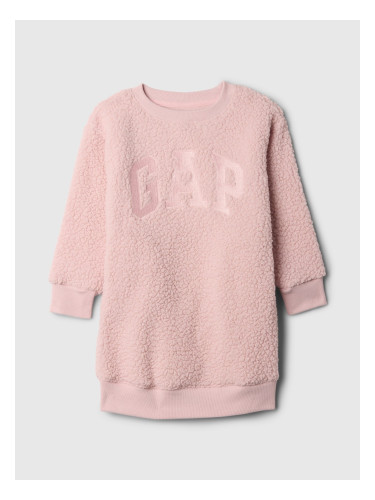 GAP Baby sherpa sweatshirt dress with logo - Girls