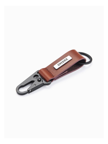 Ombre Men's key ring with snap hook - black