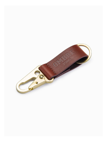 Ombre Men's key ring with snap hook - black