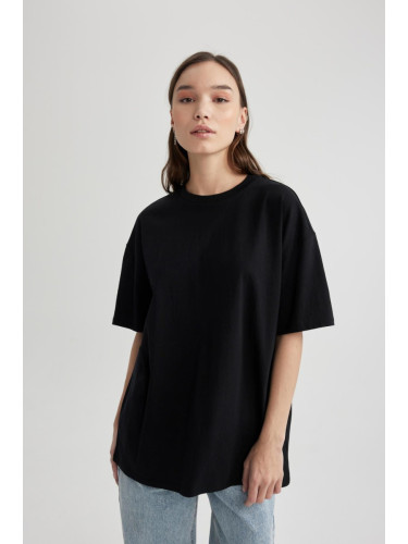 DEFACTO Oversize Fit Crew Neck Short Sleeve T-Shirt