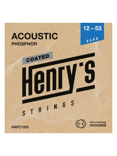 Henry's Coated Phosphor 12-53 Струни за акустична китара