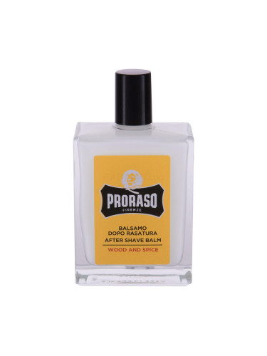 PRORASO Wood & Spice After Shave Balm Балсам след бръснене за мъже 100 ml увредена кутия