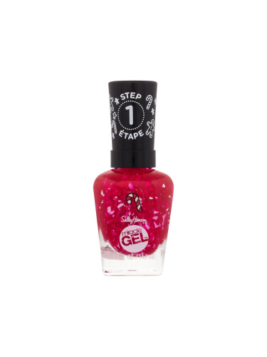 Sally Hansen Miracle Gel Gingerbread Kisses Collection Лак за нокти за жени 14,7 ml Нюанс 912 Peppermint To Be