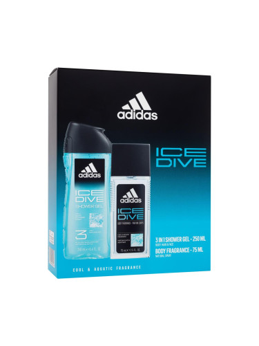 Adidas Ice Dive Подаръчен комплект дезодорант 75 ml + душ гел 250 ml