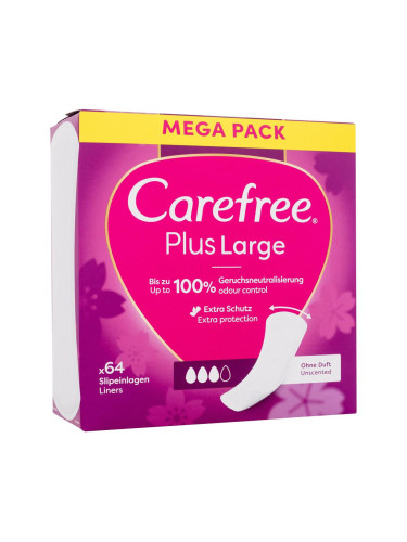 Carefree Plus Large Unscented Ежедневна дамска превръзка за жени Комплект увредена кутия