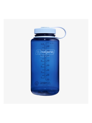 Nalgene 1000ml Wide Mouth Sustain Water Bottle Indigo Universal