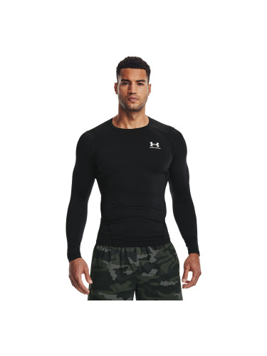 Тениска Under Armour Hg Armour Comp LS Black/ White L