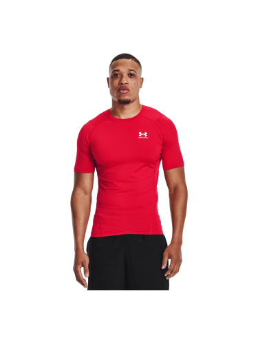 Тениска Under Armour Hg Armour Comp SS Red/ White XXL