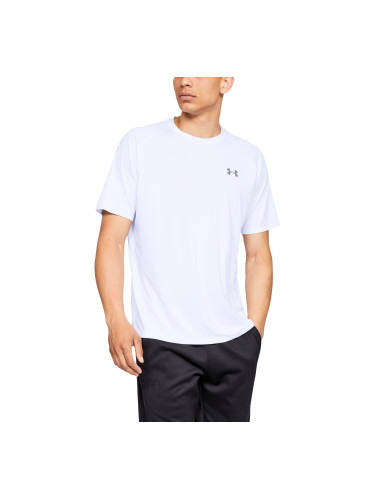 Тениска Under Armour Tech 2.0 SS Tee White/ Overcast Gray L