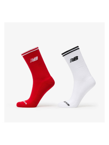 New Balance Running Stripe Midcalf Socks 2-Pack Multicolor L