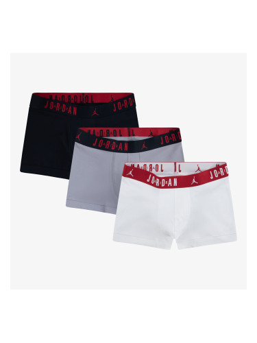Боксерки Jordan Mens Flight Cotton 3-Pack Trunk Black/ White L