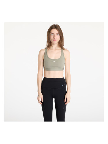 Nike Swoosh Light Support Women's Non-Padded Sports Bra Light Army/ White L