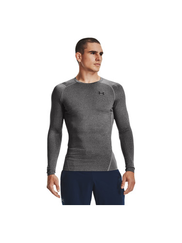 Тениска Under Armour Hg Armour Comp LS Carbon Heather/ Black L