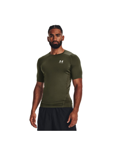 Тениска Under Armour HG Armour Comp SS Green XXL