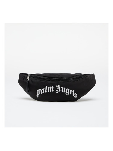 Чанта за кръста Palm Angels Kids Curved Logo Fanny Pack Black/ White Universal