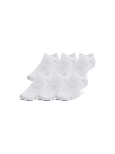 Under Armour Essential No Show 6pk White S