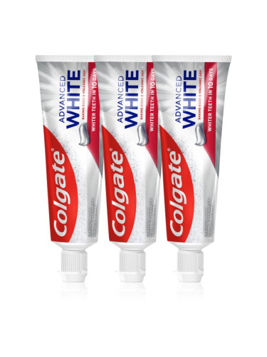 Colgate Advanced White Volcanic Ash and Baking Soda натурална паста за зъби 3x75 мл.