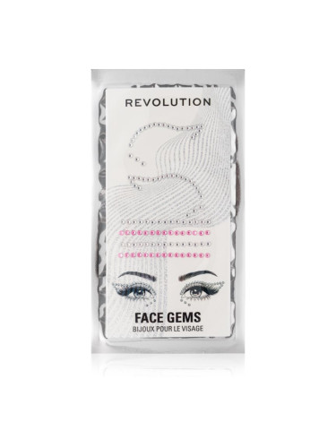 Makeup Revolution Metallic Muse Face Gems лепенки за лице 1 гр.