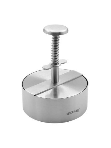 Преса за бургери Kinghoff KH 1879, Неръждаема стомана, Диаметър 11.4 см, Инокс