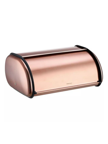 Кутия за хляб Kinghoff KH 1870, 44 см, Лека и здрава конструкция, Стомана, Розово злато