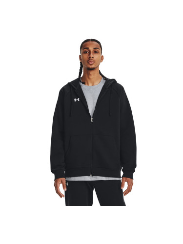 Суитшърт Under Armour Rival Fleece FZ Hoodie Black/ White L