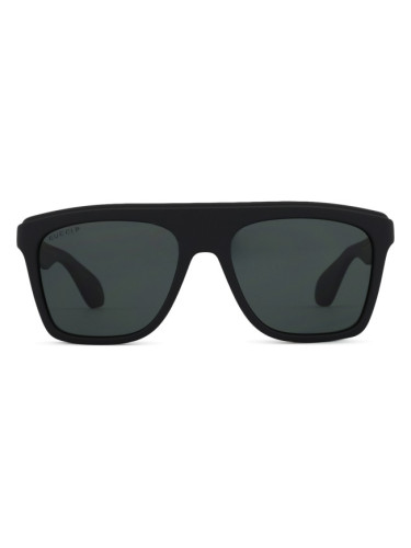 Gucci GG1570S 006 57 - квадратна слънчеви очила, unisex, черни, поляризирани огледални