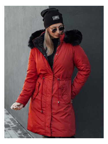 Дамско зимно ватирано яке с качулка