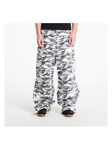 Панталони Karl Kani Sport Patch Camo Cargo Pants Grey/ Black/ Off White S