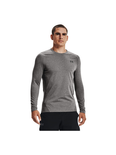 Тениска Under Armour Cg Armour Fitted Crew Charcoal Light Heather L