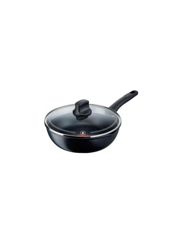 Tefal - Тиган с капак BLACK STONE 26 см