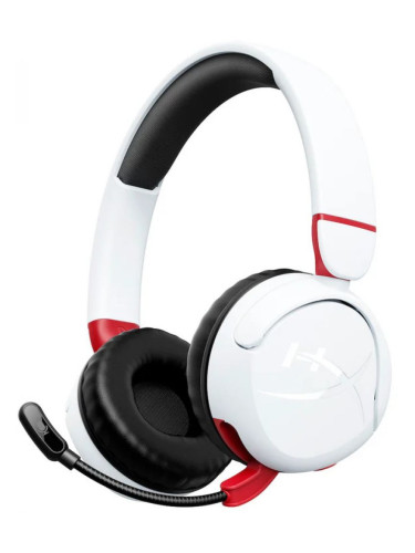  Гейминг слушалки с микрофон HyperX - Cloud Mini, безжични, бели