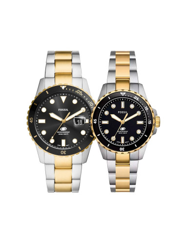 Комплект часовници за двойки Fossil Blue Dive FS6031-ES5349