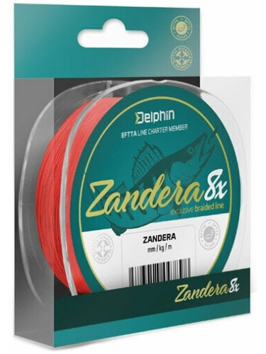 Delphin Zandera 8 Red 0,10 mm 150 m 6,9 kg Плетена линия