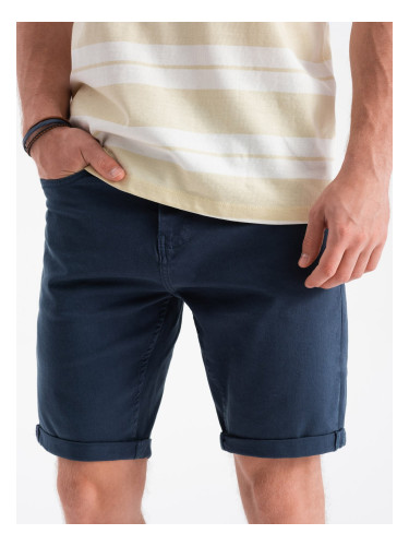 Ombre Men's CHINO shorts - dark blue