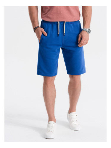 Ombre Men's short shorts with pockets - blue