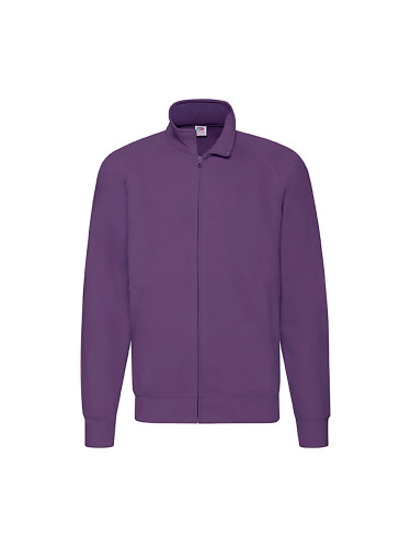 Men's Purple Lightweight Sweat Jacket Fruit of the Loom