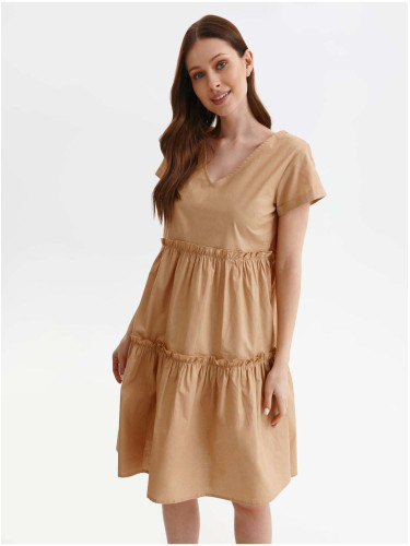 Beige women's dress TOP SECRET - Women's