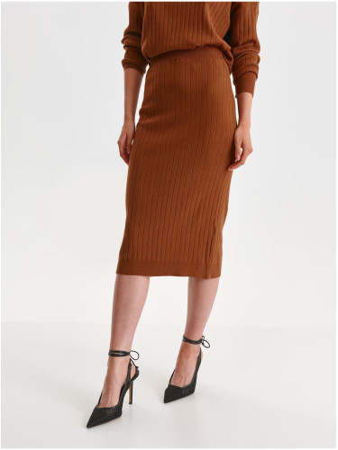 Brown Sweater Midisuck TOP SECRET - Women