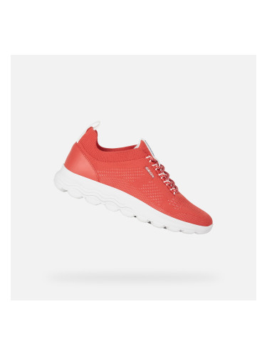 Red women's sneakers Geox Spherica - Women's