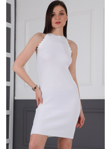 Z2012 DEWBERRY WOMEN'S DRESS-WHITE