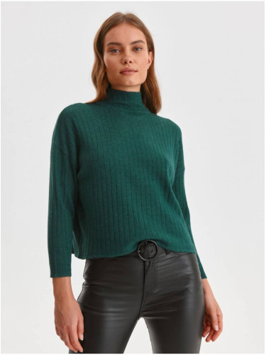 Dark green women's sweater TOP SECRET - Women