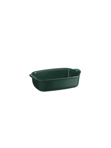 Керамична тава EMILE HENRY INDIVIDUAL OVEN DISH правоъгълна - 22 х 15 см - цвят зелен кедър